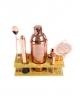 Kit Bartender Rose Gold com Base Bambu