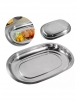 Baixela Oval Aço Inox 28 cm