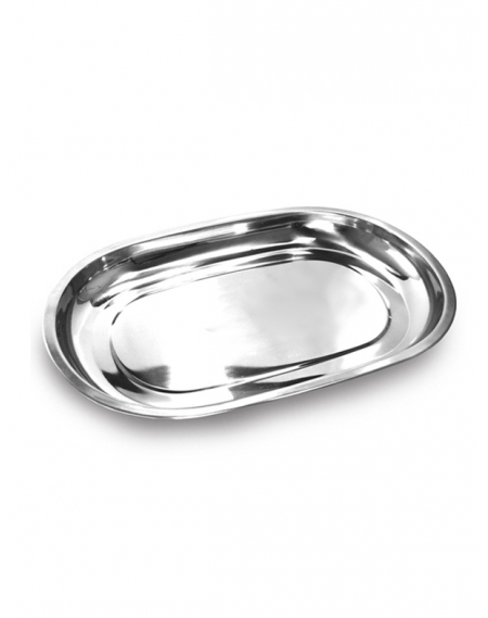 Baixela Oval Aço Inox 35 cm