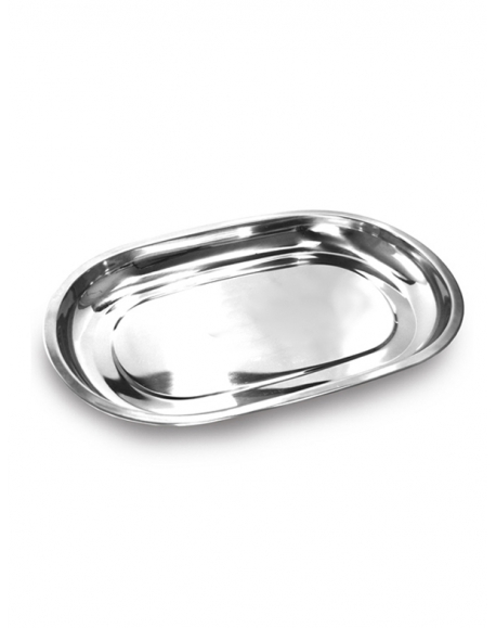 Baixela Oval Aço Inox 35 cm