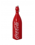 Garrafa de Vidro Coca Cola Vermelha Hermetica 1 Lt