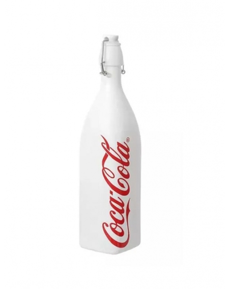 Garrafa de Vidro Coca Cola Branca Hermetica 1 Lt